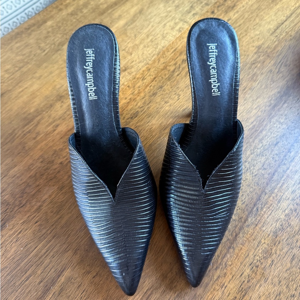 Jeffrey Campbell Black Women's Mules